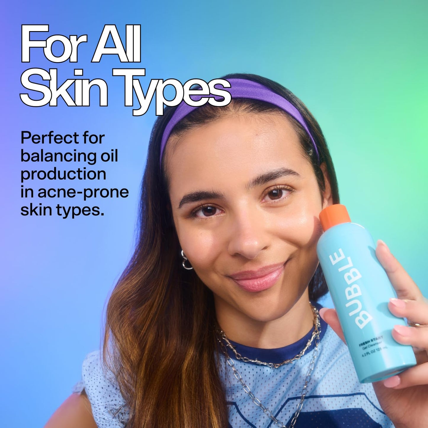 Bubble Skincare Fresh Start Gel Face Wash - Gentle PHA Exfoliating Facial Cleanser to Reduce Oil + De-Clog Pores - Daily Face Cleanser with Aloe Vera to Soothe Sensitive Skin - Vegan Skin Care (125ml)-BrightBean Baby