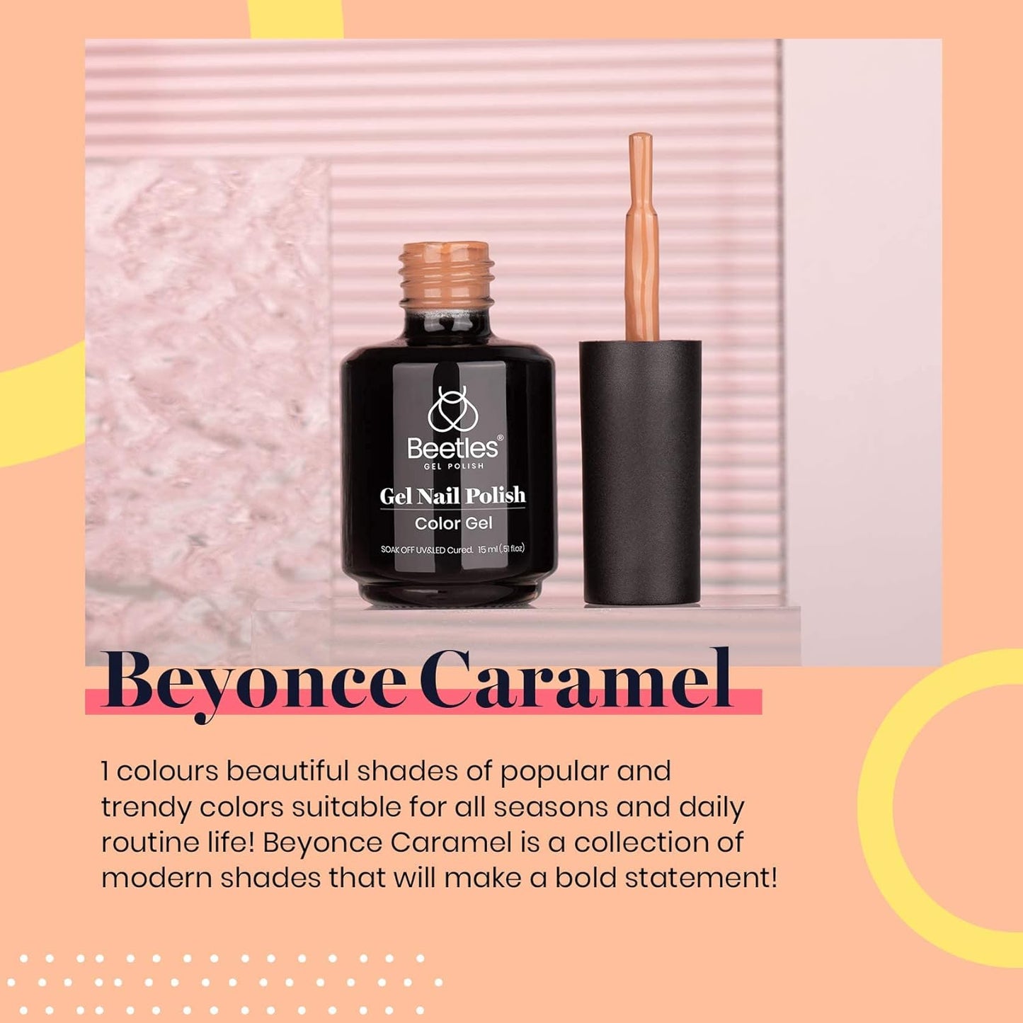 Beetles Brown Gel Nail Polish, 1Pcs 15ml Brown Fall Color Gel Polish Soak Off Nail Art Manicure Salon DIY Uv Lamp Nail Design Decoration at Home-BrightBean Baby