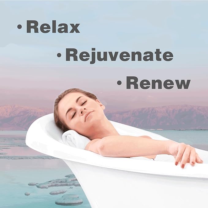 One With Nature 100% Pure Dead Sea Salt for Bath Fragrance Free, 2.5oz 6Pack. High in 21 Essential Minerals, Such as Magnesium, Sulfur, Zinc, Potassium. Skin Nourishing and Therapeutic.-BrightBean Baby