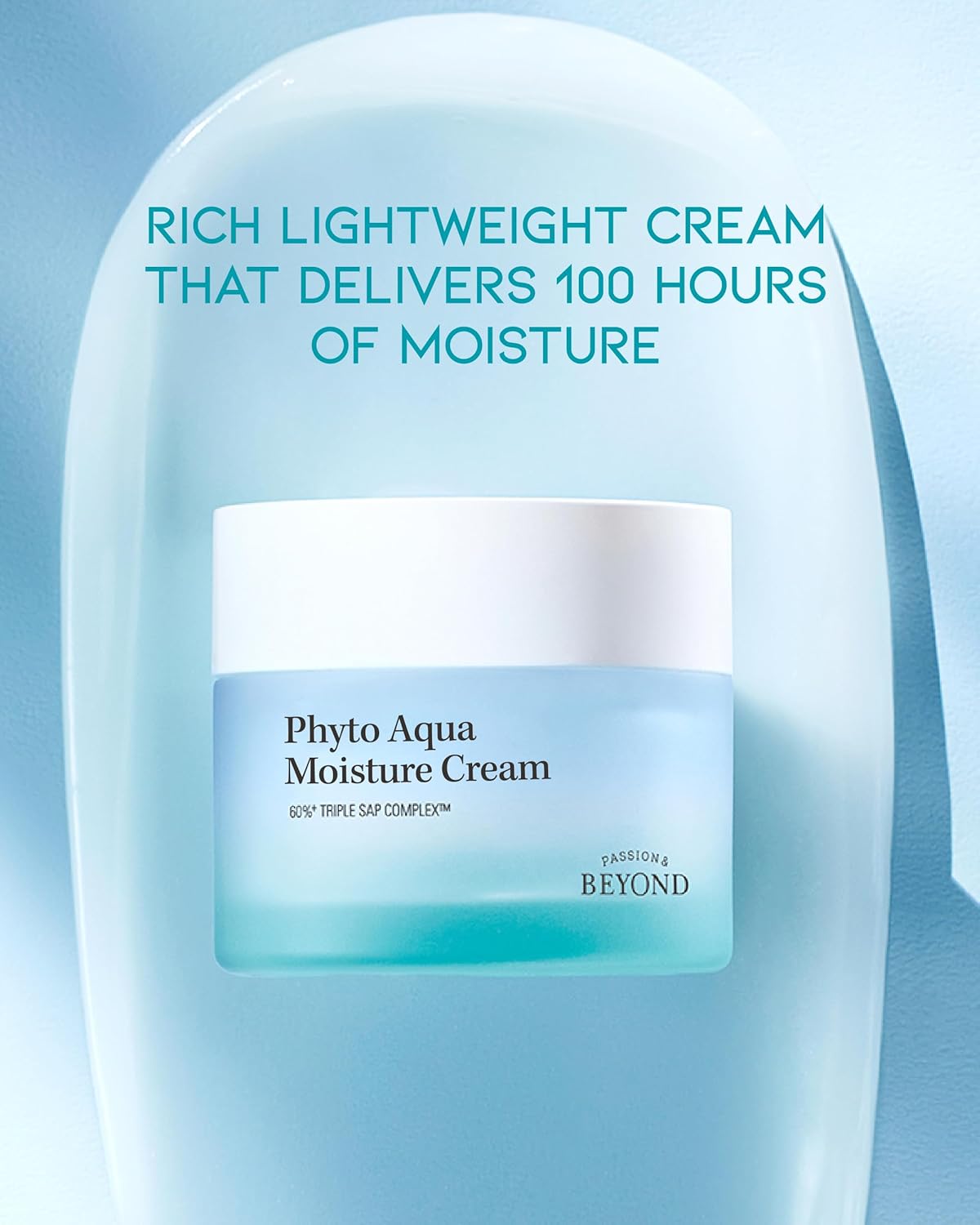 BEYOND Phyto Aqua Moisture Cream (Face Cream, 1.7fl oz) – Vegan Korean Skin Care for 100-Hour Hydration & Skin Barrier by LG Beauty-BrightBean Baby