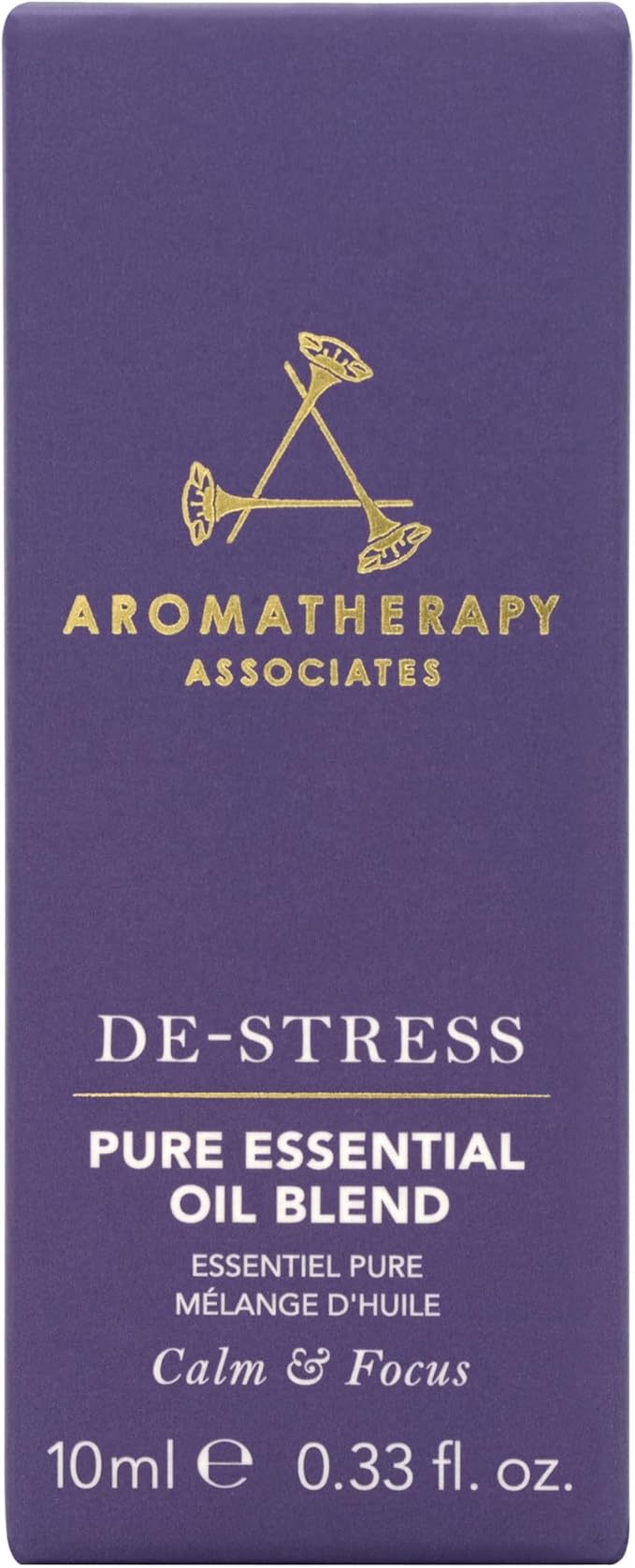 Aromatherapy Associates De-Stress Pure Essential Oil Blend. Premium Undiluted Blend to Clear The Mind. Hand-Crafted with Frankincense, Chamomile and Petitgrain (0.33 fl oz)-BrightBean Baby