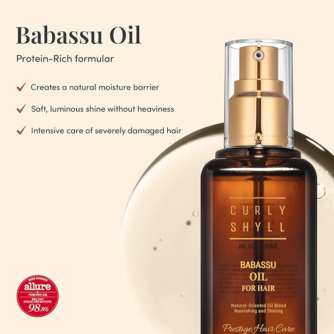 Babassu Oil for Hair | Lightweight Moisturizing Oil for Dry or Damaged Hair | Soft, Non-Sticky Finish | Paraben-Free | 100ml-BrightBean Baby