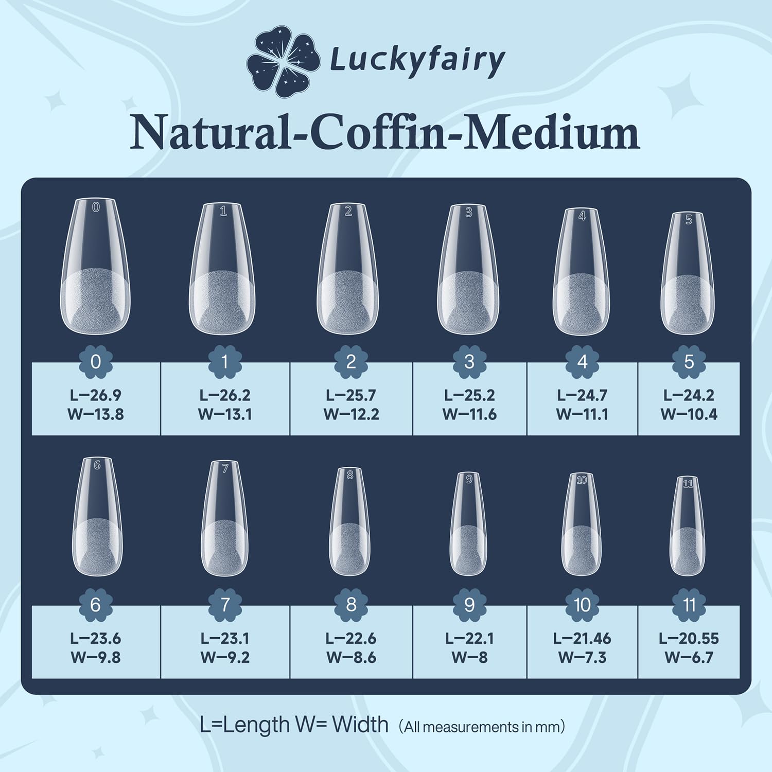 Medium Coffin Gel Nail Tips, 504pcs Soft Gel Pre-Shaped Acrylic Fake Nails, Half Matte Full Cover Clear Press on Flase Nail Tips for Extension Nail Manicure Home DIY 12 Sizes Gelly Tips-BrightBean Baby