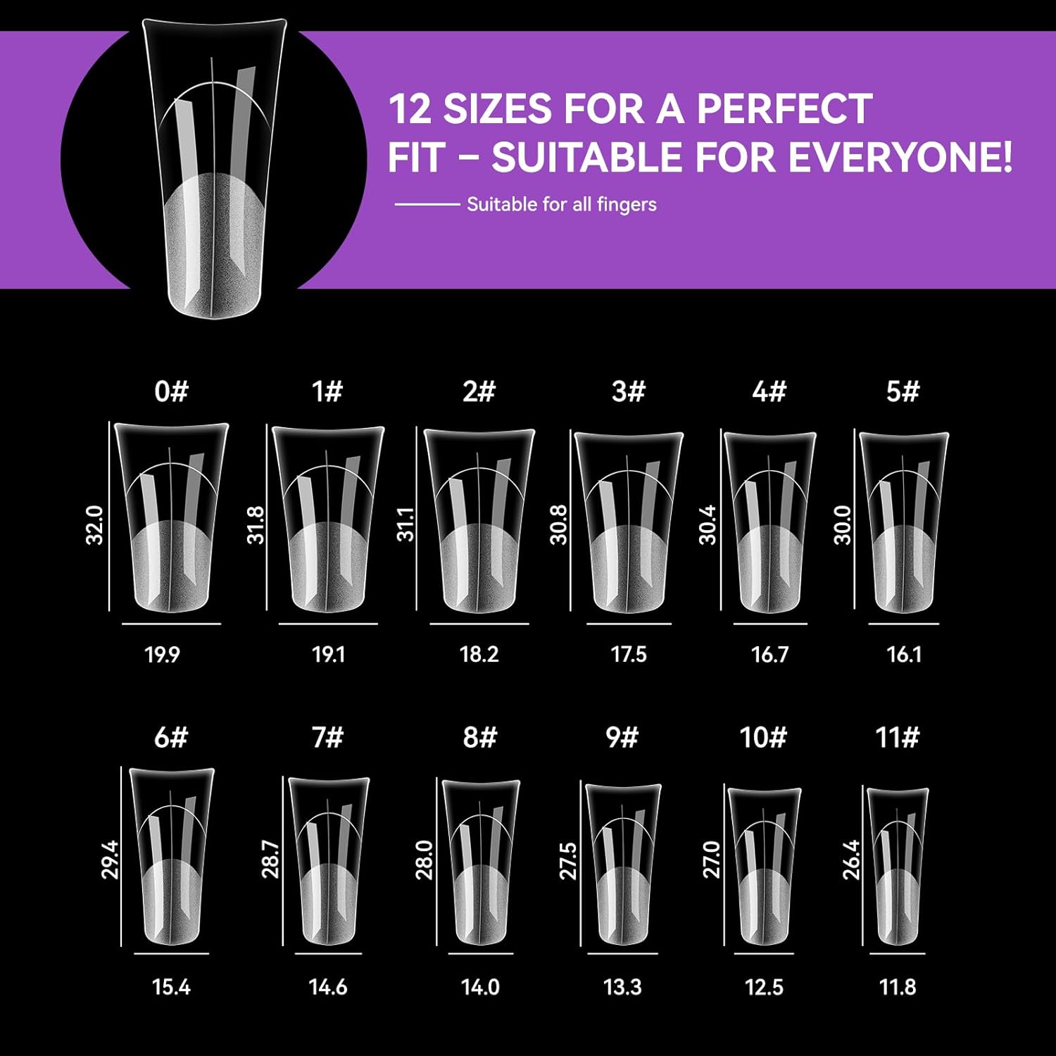 Gelike EC Duck Dual Forms for Extension: 120 Pcs Color Nail Form, 12 Size Nail Forms For Builder, Half Matte Gel Forms For Manicure Art Design Salon Diy-BrightBean Baby