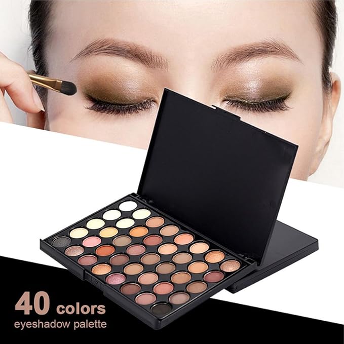 All in One Makeup Kit for Women Full Kit, Kit de Maquillaje para Mujer Included Shimmer 40 Colors Eyeshadow Palette, Brushes, Mascara, Eyeliner, Lipstick Palette, Contour Stick-BrightBean Baby