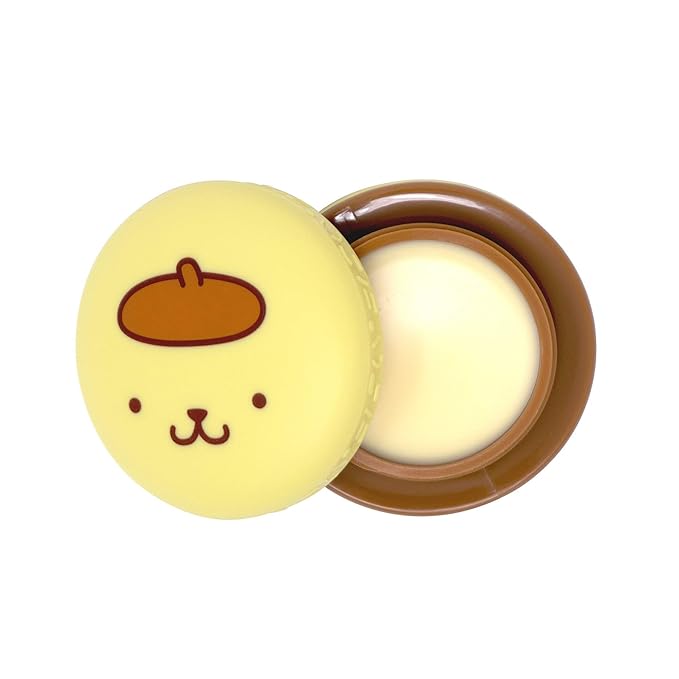 The Crème Shop x Sanrio Hello Kitty Macaron Lip Balm Korean Cute Scented Pocket Portable Soothing Advanced Must-Have on-the-go (Pompompurin Caramel Pudding)-BrightBean Baby