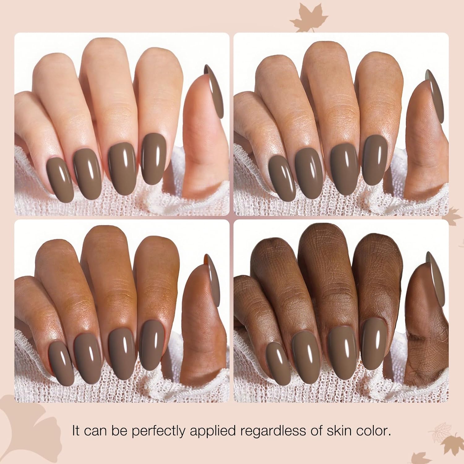 AZUREBEAUTY Nail Polish Set 4 Colors Nude Purple Glitter Nail Polish Quick Dry Natural Nail Lacquer Fingernail with Top Coat DIY Salon Home-BrightBean Baby