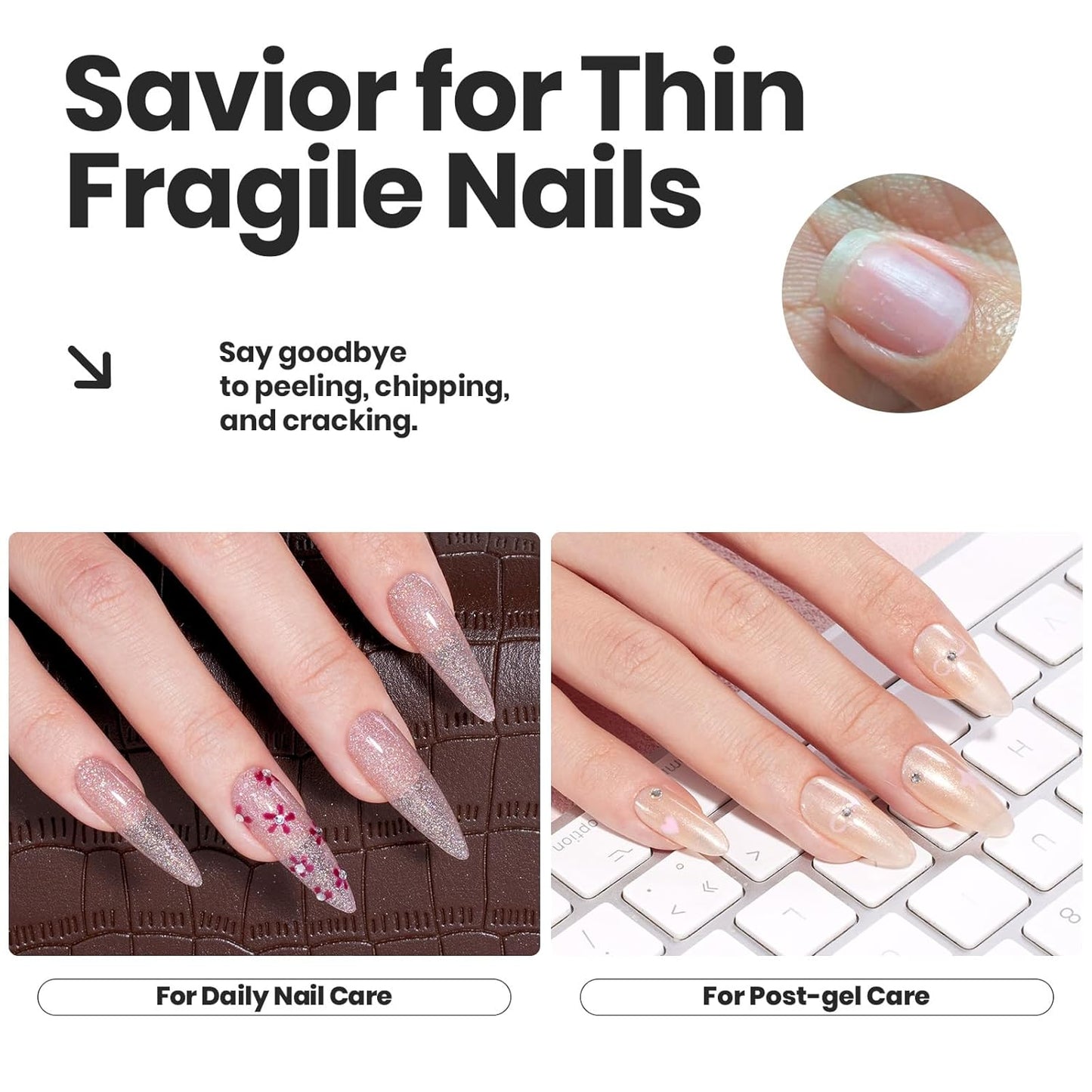 Beetles Nail Polish Set, 6 Colors Nude Nail Polish Kit Shimmer Nude Jelly Pink Champagne Mist Quick Dry Fingernail Polish Gifts for Women Salon DIY Manicure Kit-BrightBean Baby