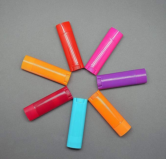 5ml 25Pcs Empty Oval Deodorant Lip balm Tubes Containers Twist-up Refillable Containers for Lipstick,Chapstick,Homemade Lip balm,DIY Deodorants(Hot Pink)-BrightBean Baby