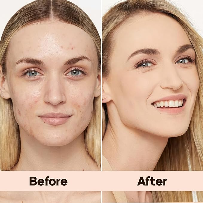 Face Setting Powder Makeup - Long-Lasting & Waterproof Pressed Powder, Blurs Fine Lines & Imperfections Powder Makeup, Smooth & Flawless, Poreless Matte Weightless for All Skin Types, Cruelty-free-BrightBean Baby