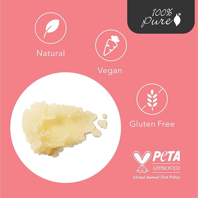 100% PURE Honey Almond Body Scrub Exfoliating Deep Clean with Sea Salts & Nourishing Oils - Natural Deeply Moisturizing Skincare - Vibrant Radiant Skin Restore & Pore Cleanse - Vegan - 10oz-BrightBean Baby