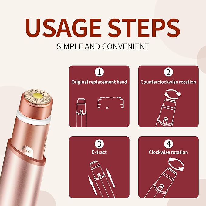 for Flawless Replacement Heads Gen 3 - Finishing Touch Flawless Facial Hair Remover Replacement Blades for Women, Shaver & Razor (6 pack Generation 3)-BrightBean Baby