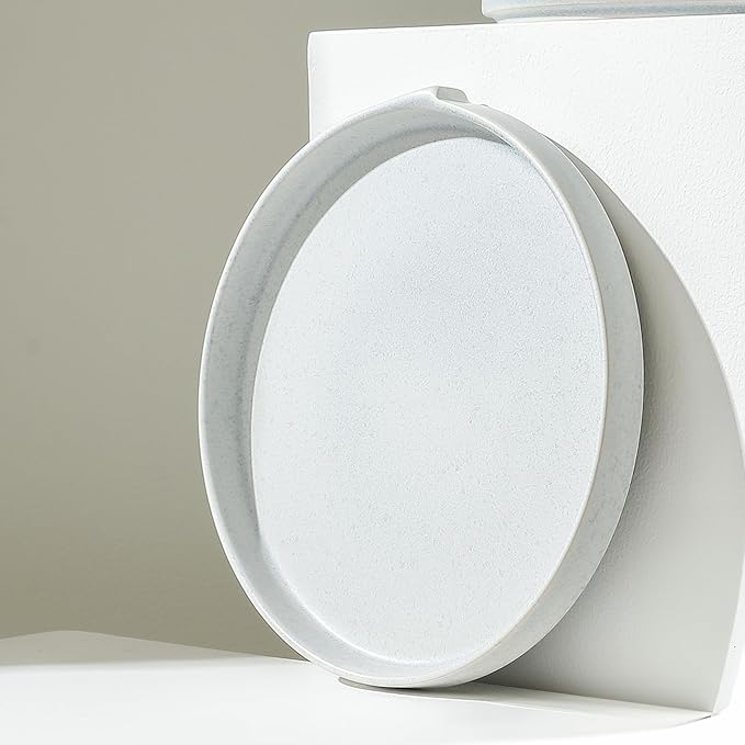 Stone Lain Bao 4-Piece Salad Plate Set Stoneware, Blue-Grey