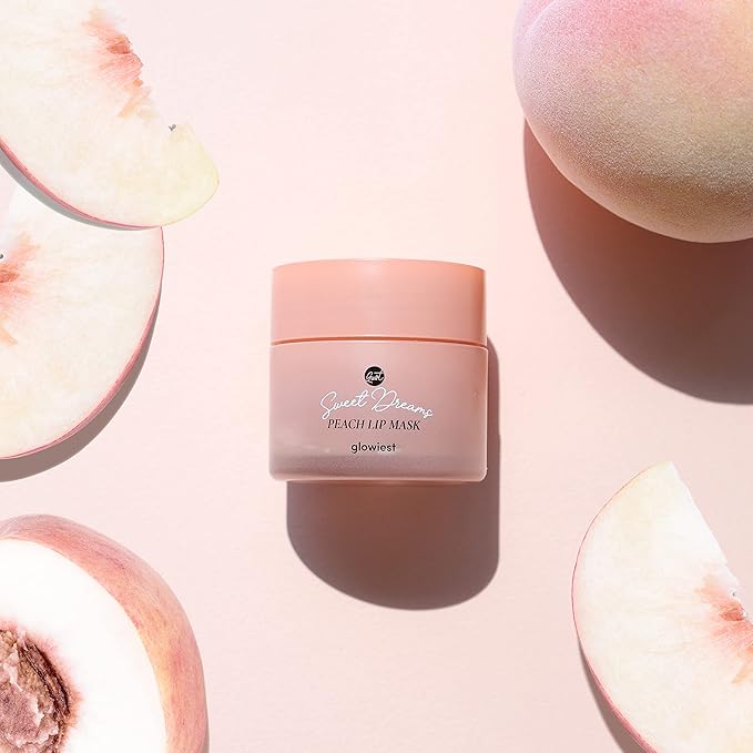 Sweet Dreams Lip Mask: Nourishing, Plumping and Hydrating Lip Sleeping Mask | Hyaluronic Acids+Vitamin C+Shea Butter+Antioxidants | Peach-BrightBean Baby