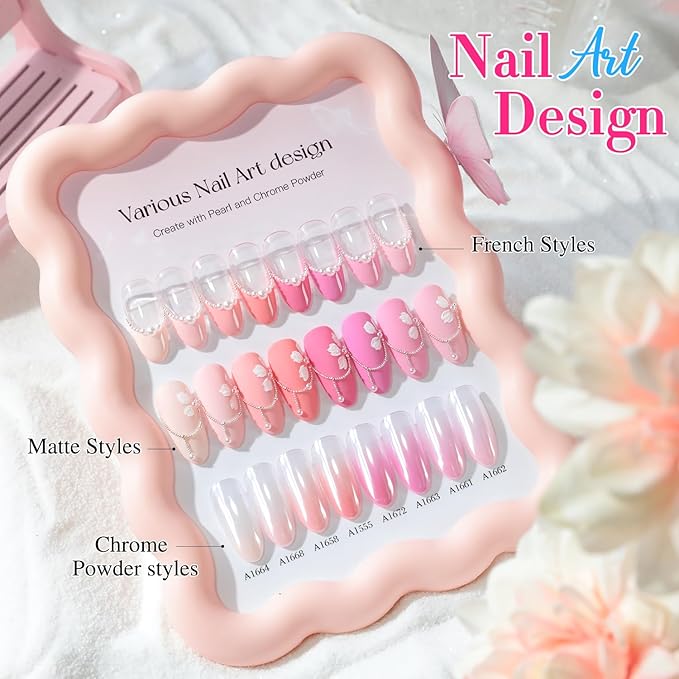 Double Rhythm 28Pcs 0.5Oz Gel Nail Polish Set Same Color Same Bottle Soak Off Gel Polish Kit Nail Art Manicure Salon DIY at Home for Women (Neutral Skin Pink Nude Collection-T24-12)-BrightBean Baby
