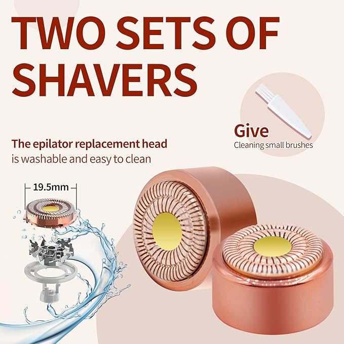 for Flawless Replacement Heads Gen 3 - Finishing Touch Flawless Facial Hair Remover Replacement Blades for Women, Shaver & Razor (6 pack Generation 3)-BrightBean Baby