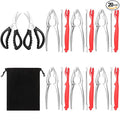 20 Pcs Crab Crackers and Tools, Crab Crackers, Lobster Sheller, Fork, Scissors & Storage Bag, Crab & Lobster Eating Utensils for Seafood Lovers