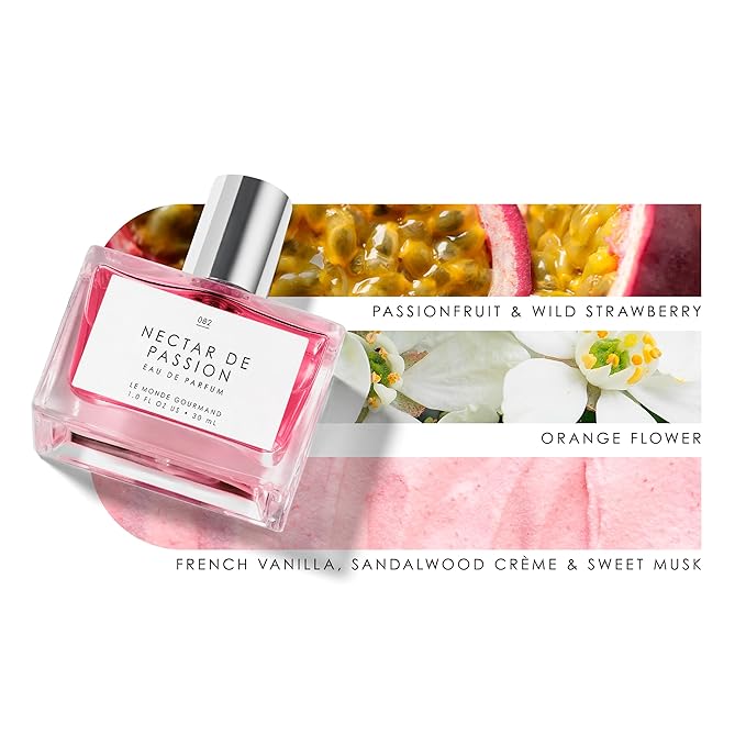 Le Monde Gourmand Nectar de Passion Eau de Parfum, 1 fl oz (30 ml), Full-Sized Perfume, Fragrance for Women, Playful & Comforting Scent, Passionfruit, Jasmine, and Sweet Musk Notes, Long-Lasting-BrightBean Baby