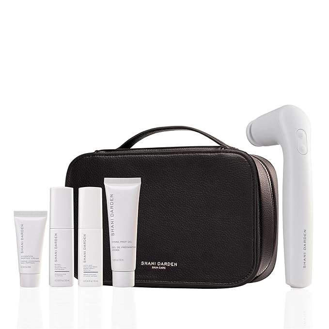 SHANI DARDEN SKINCARE Sculpt & Firm Travel Kit, Facial Sculpting Wand, Attachments, Retinol Reform & Lactic Serums, Peptide Cream & Pep Gel, 7 Items-BrightBean Baby