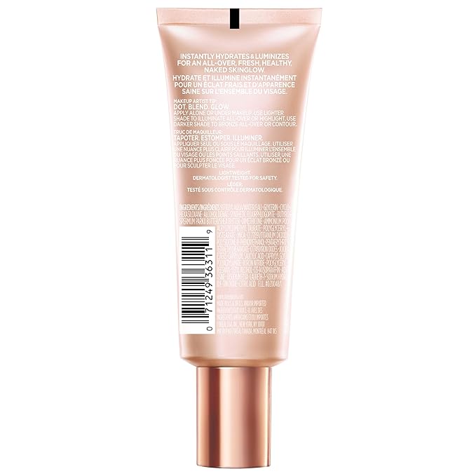 L'Oreal Paris Makeup True Match Lumi Glotion, Natural Glow Enhancer, Illuminator Highlighter, Bronzing Drops For a Sun-Kissed Glow, 902 Light-BrightBean Baby