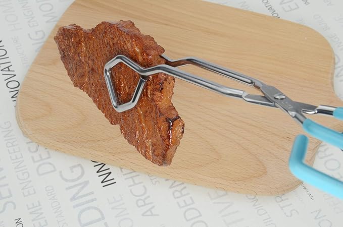 Scissor Cooking Tongs 11-Inch Stainless Steel Scissor Style Tongs, Set of 2