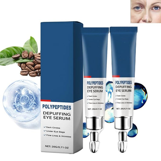 Peptide Depuffing Eye Serum, Himeye Peptide Eye Serum, Men's Caffeine Eye Serum, Men's Collagen Anti-Aging Eye Cream for Wrinkles, 0.5 Ounce (Pack of 2)-BrightBean Baby