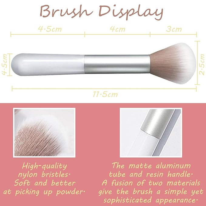 3 Color Matte Pink Blush Palette with Brush, Long Lasting Cheek Makeup, Light and Smooth Blush Powder for Face Beauty-BrightBean Baby