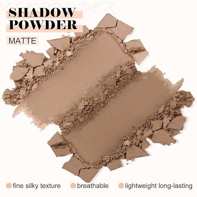 Boobeen Highlighter Contour Makeup Palette Face Matte Bronzer Powder, Compact Contouring Blush for Cheeks, Natural Long Lasting with Brush-BrightBean Baby