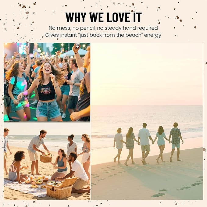 Freckle Stamp - Freckle Pen Waterproof, Long Lasting Fake Freckles, Quick Dry 5-Point Faux Freckles Stamp Cushion Stain Marker in One Press Natural and Lifelike Sunkissed Pencil Tool Makeup (#3-Dark)-BrightBean Baby