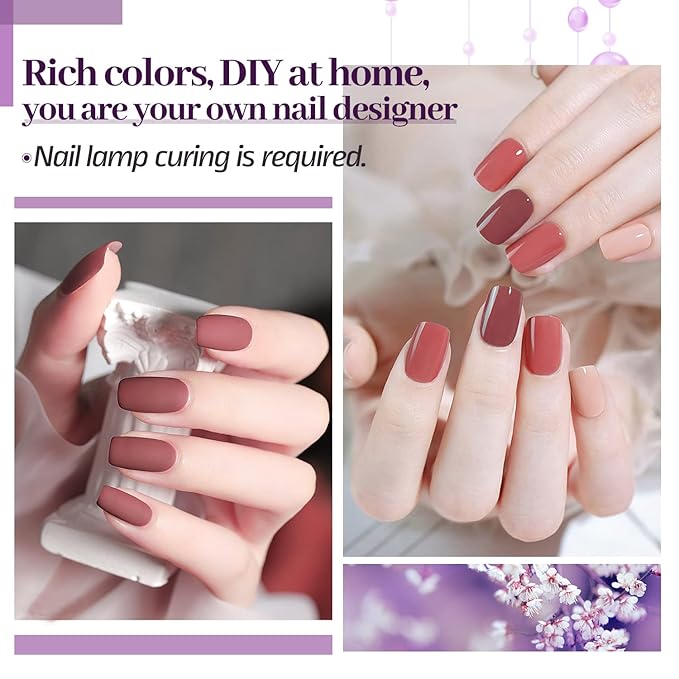 JODSONE 32+4 Pcs Gel Nail Polish Kit Soak Off Gel Polish Set Glitter Gel Nail Kit Nail Art Salon DIY at Home Manicure Kit-BrightBean Baby