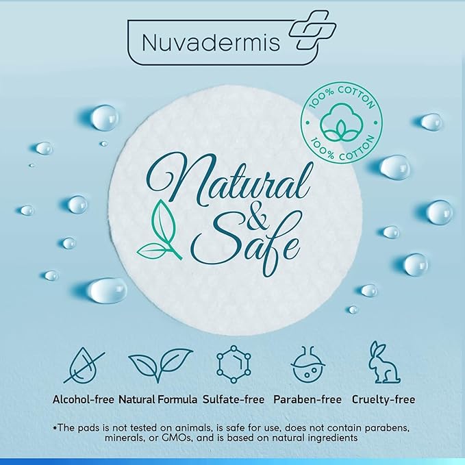 NUVADERMIS 35% Glycolic Acid Peel Pads – Exfoliating Facial Resurfacing for Blackheads, Dark Spots, and Acne – Safe for Sensitive Skin – 60 Double-Sided Pads - 2 Pack-BrightBean Baby