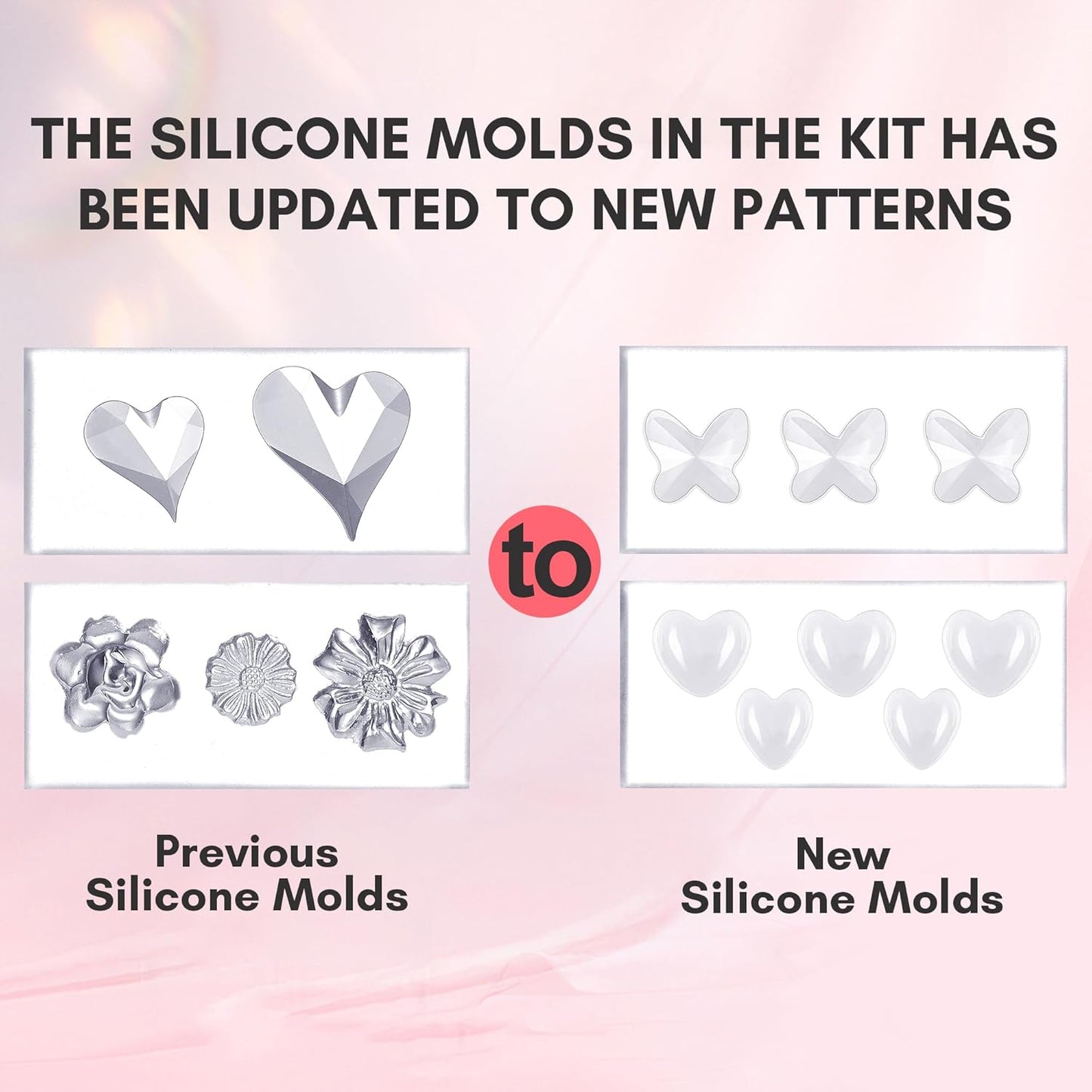 Makartt 3D Nail Gel Art: 3D Sculpting Gel Carving DIY Manicure,Solid Gels Builder for Nails Starter Kit, Clear Nude Pink 4 Colors for Extension, Molding Hard Gels with Silicone Molds Sculpture Brush-BrightBean Baby