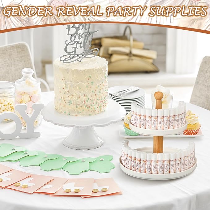 50 Pack Boho Baby Shower Lip Balm Party Supplies Bulk for Girls Guests Boys Baby Shower Gifts Neutral Gender Reveal Favors Prizes Souvenirs Winners Thank You Appreciation Gifts-BrightBean Baby