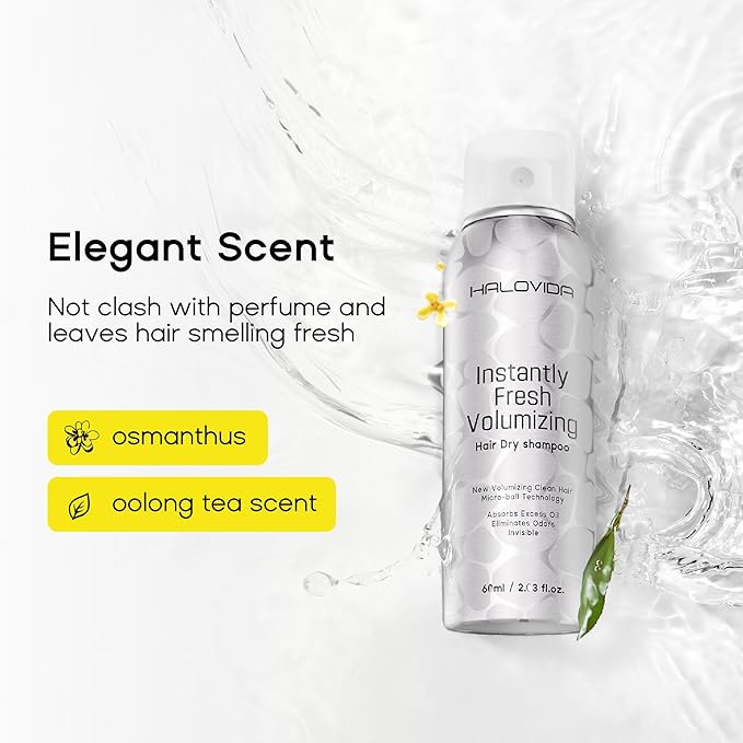 Dry Shampoo for Women, Travel Size Dry Shampoo Spray for Dark Hair Leaves No White Residue, Absorb Oils, Volumizing & Refresh Hair for 72 Hours, 2.03 Fl Oz-BrightBean Baby