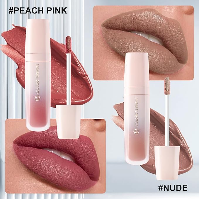 Color Nymph Makeup Kit for Girls Beginner Makeup Gift Set with Portable Bag Include 2 Color Lip Gloss, Eyeshadow Pen, Blush & Contouring, Highlight, Mascara, Eyebrow Pencil-BrightBean Baby