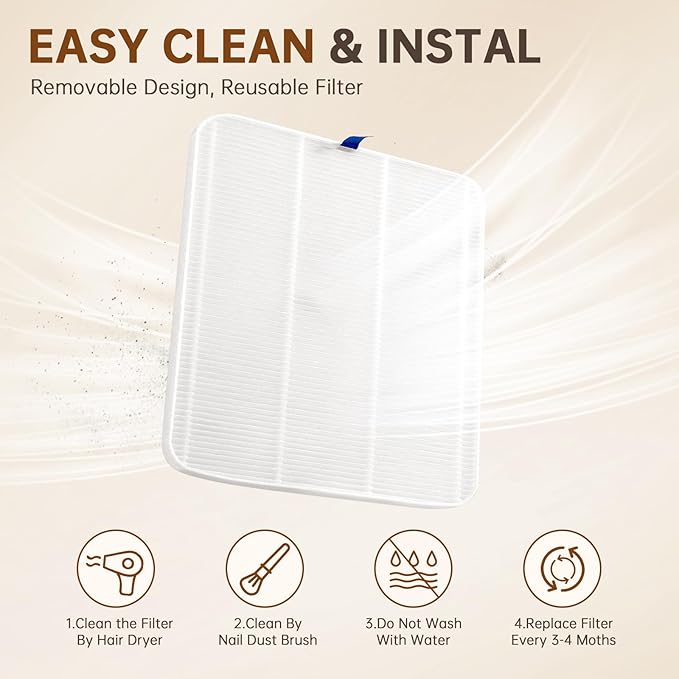 Nail Dust Collector, Rechargeable Dust Collector Nail Tech, Powerful Vacuum Fan Vent Dust Collector Extractor Dust Suction Machine for Acrylic Nails Polishing, Nail Salon&Home, White-BrightBean Baby