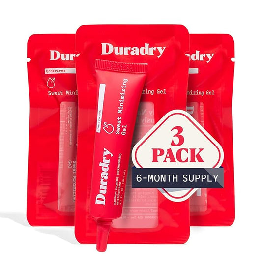 Sweat Minimizing Gel Antiperspirant for Men and Women - Prescription-Strength, Formulated for Excessive Underarm Sweating and Hyperhidrosis - 0.4 Fl Oz (Pack of 3)-BrightBean Baby