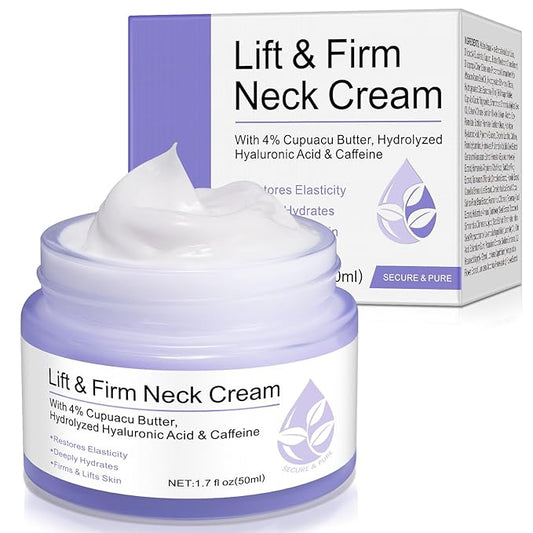 Neck Firming Cream, Neck Cream for Tightening & Neck Lift, Anti-Aging Neck Cream for Wrinkles 1.7 Fl.Oz-BrightBean Baby