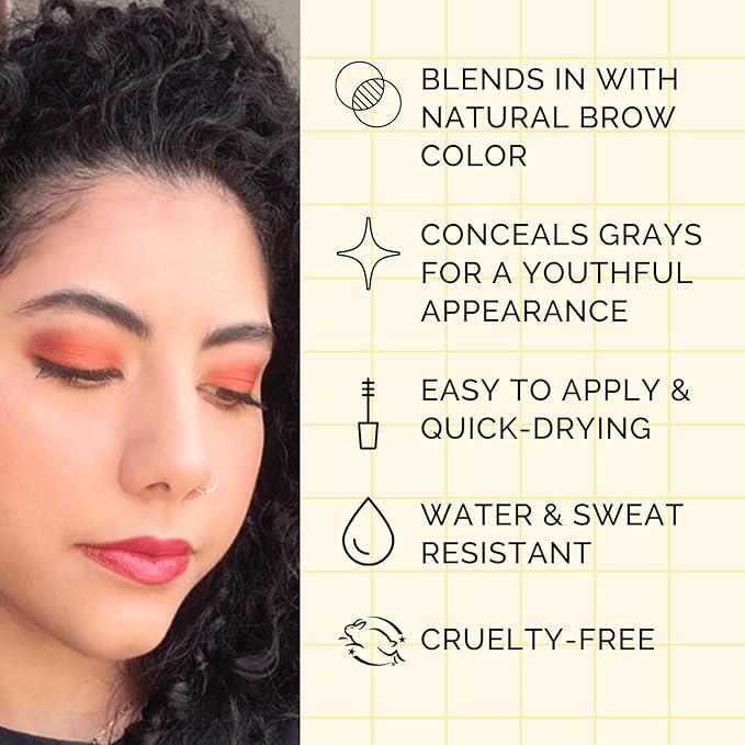 Elizabeth Mott Queen of the Fill Tinted Eyebrow Gel – Brow Filler, Volumizer & Setter – Defines, Shapes & Covers Gray Hairs – Water-Resistant, Long-Lasting – Cruelty-Free – Blonde Shade 4g-BrightBean Baby