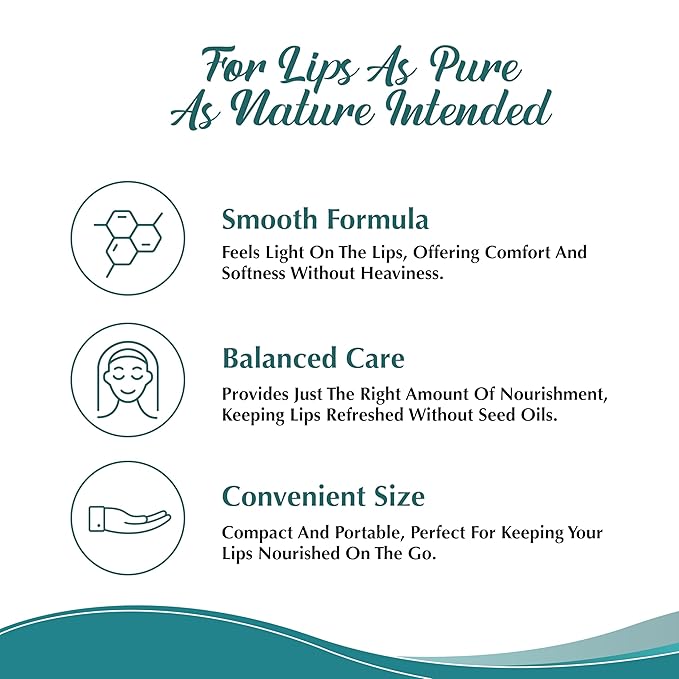 Moisturizing Tallow Lip Balm – Grass-Fed Beef Tallow with Organic Coconut Oil, Beeswax, and Vitamin E – Peppermint – Lip Balm Set – Travel Essential – 3-Pack-BrightBean Baby