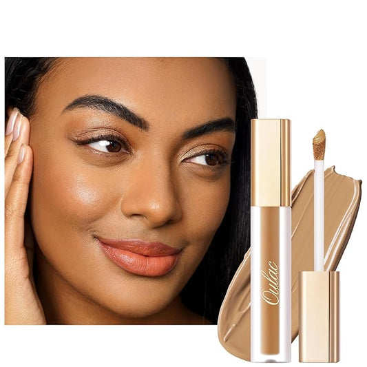 Oulac Concealer Full Coverage, Concealer Stick for Dark Circles, Hydrating Concealer Infused with Hyaluronic Acid, Lightweight, Long Lasting, Vegan Concealer 3.8ml, Shade: C7 Olive-BrightBean Baby