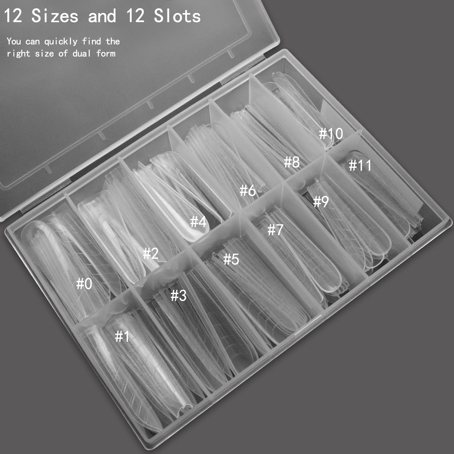 120Pcs Dual Nail Forms,Upper Arched Extension Poly nail gel Nail Forms Full Cover Reusable Nail Molds 12 Sizes for Nail Art Design Salon&DIY-BrightBean Baby