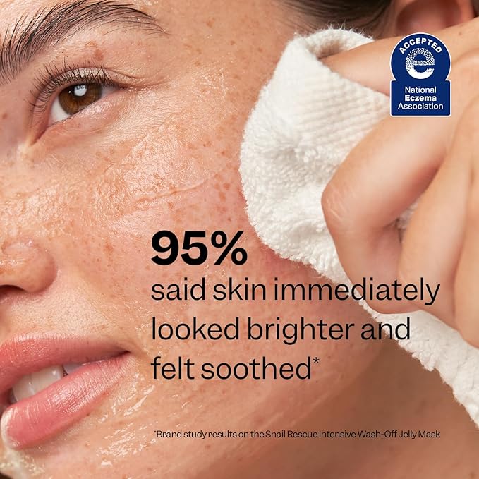 Peach Slices | Snail Rescue Intensive Treatment Wash-Off Face Mask | 95% Snail Mucin | For Dark Spots & Blemishes | Refreshing & Calming Mask | Clear, Radiant, & Hydrated Skin | Skin Care | 3.38 oz-BrightBean Baby