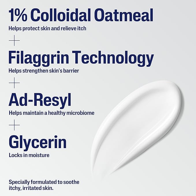 CETAPHIL RESTORADERM Soothing Moisturizer, For Eczema Prone Skin, 10 fl oz, For Dry, Itchy, Irritated Skin, 24Hr Hydration, No Added Fragrance, Doctor Recommended Sensitive Skincare Brand-BrightBean Baby