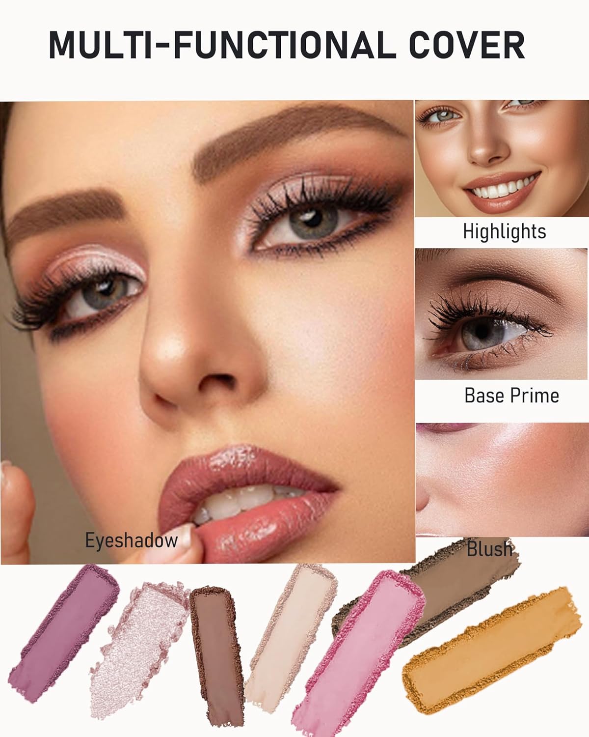 Single Matte Eyeshadow,Nude Beige Brown Eye Shadow Palette Primer Base Makeup,High Pigment Waterproof Pressed Eye Shadows Powder with Smooth Powder,Lightweight Blendable Formula for Daily Eye Look-238-BrightBean Baby