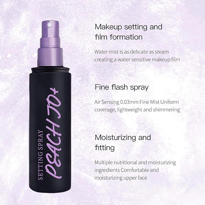 Matte Setting Spray, Makeup Setting Spray for Face, 16 Hour Long Lasting Waterproof Setting Spray, Oil Control, Lightweight, Hydrating Setting Spray with Ultra Fine Setting Mist-BrightBean Baby