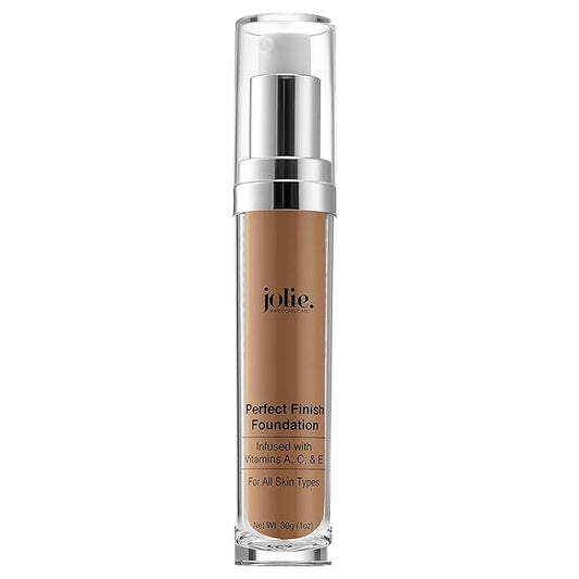 Jolie Perfect Finish Liquid Foundation Makeup SPF 15 Oil Free (DW1)-BrightBean Baby