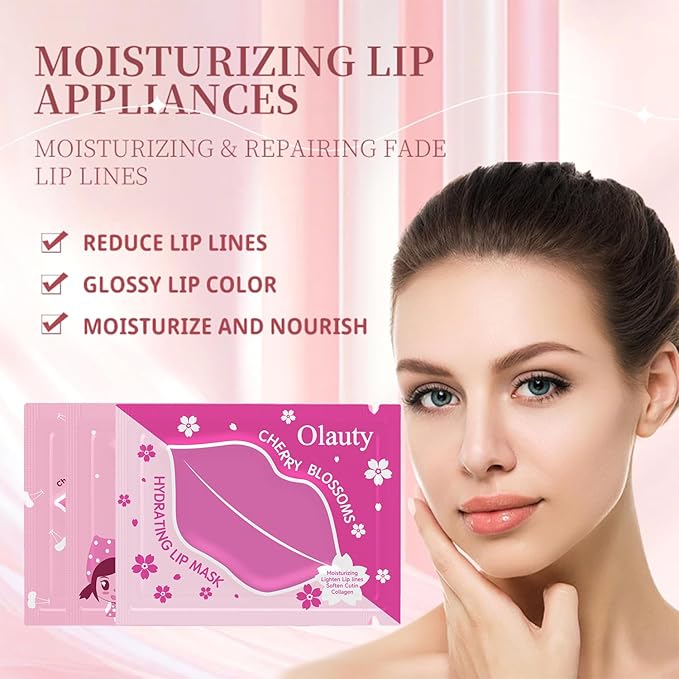 Eakroo 30 Pairs Collagen Crystal Pink Lip Masks, Collagen Lip Pads for Dry and Cracked Lips, Moisturizing Lip Care Gel Pads Remove Dead Skin, Minizes Lip Fine Lines, Lighten Lips, Plump Your Lips-BrightBean Baby