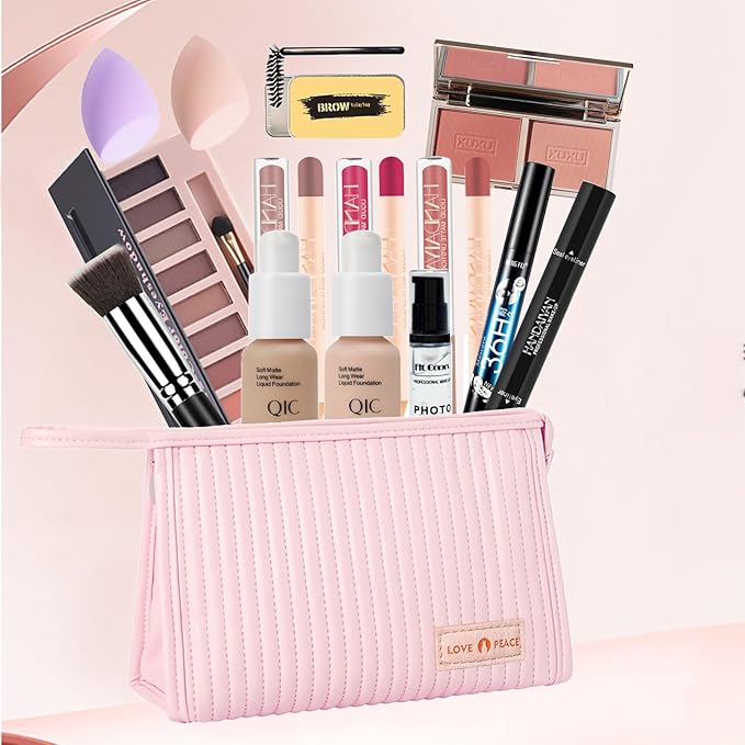 Makeup Kit - Makeup Set for Women - Full Kit Make Up Kits for Girls, Teens, Beginners, with Cosmetic Bag for Travel，Commute，Working-BrightBean Baby