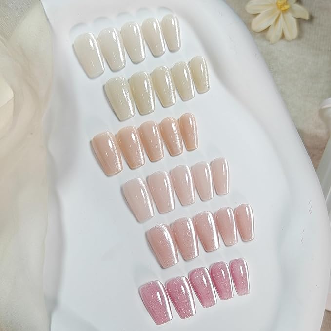 Born Pretty Cat Magnetic Eye Gel Nail Polish Jelly Pink Moonlight Crystal Glass Cat Magnetic Shimmer Glitter Holographic Nail Polish Salon Gel Manicure and Nail Art DIY at Home 7ML 6PCS-BrightBean Baby